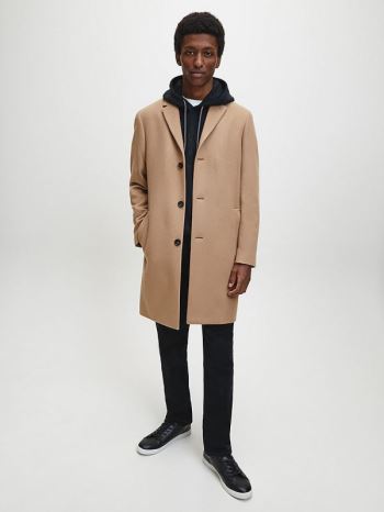 calvin klein cashmere wool crombie coat